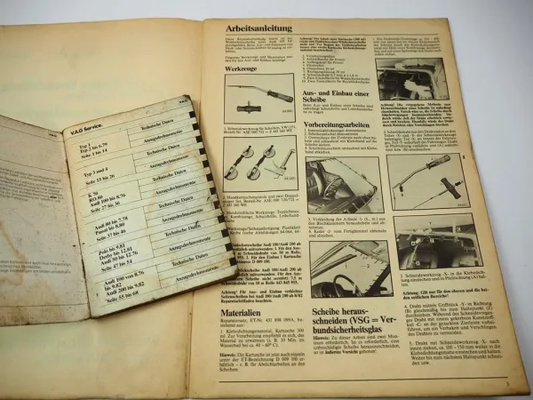 VAG VW Käfer T2 Audi 100 200 K70 Technische Daten Anzugsdrehmomente & Scheiben Montage