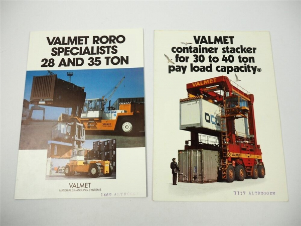 Valmet Container Stacker TD 2812 3512 RoRo Stapler 2x Prospekt Finnland
