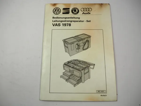VAS 1978 Leitungsstrangreparatur Set Bedienungsanleitung Audi VW Seat Skoda