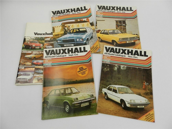Vauxhall 4x Model Catalogue 1976 Chevette Viva Magnum Cavalier VX Series