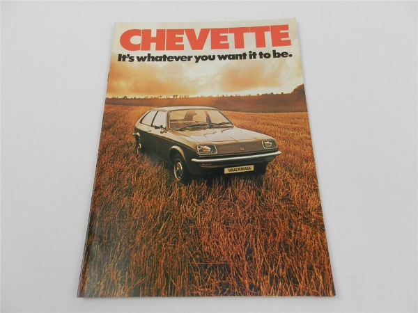 Vauxhall Chevette 1256 cc Prospekt Brochure 1975