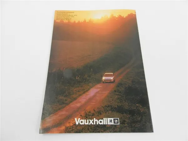 Vauxhall Chevette 1256 cc Prospekt Brochure 1975