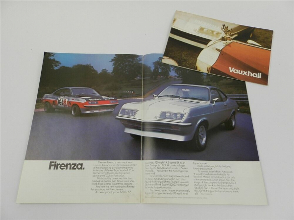 Vauxhall Gesamtprogramm 1974 Ventora Victor Viva Firenza VX 2x Prospekt Brochure