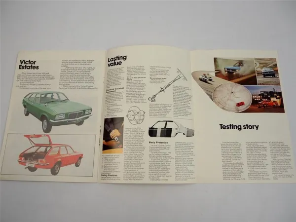 Vauxhall Victor 1800 2300 Saloon Estate Prospekt Brochure 1975