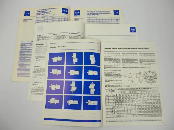 VEM KMER Motoren ZG-KMR Getriebemotoren + Preisliste 1989