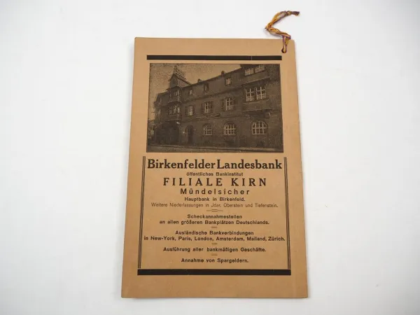 Verzeichnis der Stadt Kirn Nahe Rheinland Pfalz Behörden Geschäfte Vereine 1930