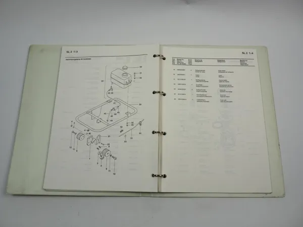 Vibromax Schnellschlag Stampfer SL 1 SL 2 Betriebsanleitung Ersatzteilliste 5/95