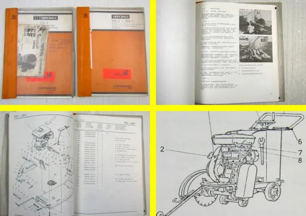 Vibromax TCC3 Fugenschneider Ersatzteilliste + Bedienungsanleitung
