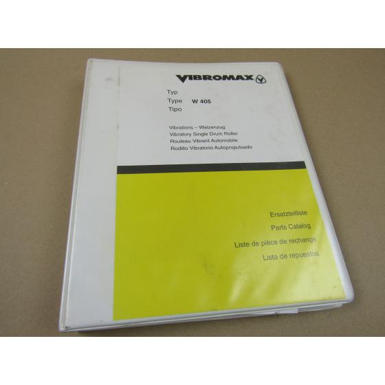 Vibromax W 405 D PD Walze Ersatzteilliste 2002 Parts List Lista Respuestos