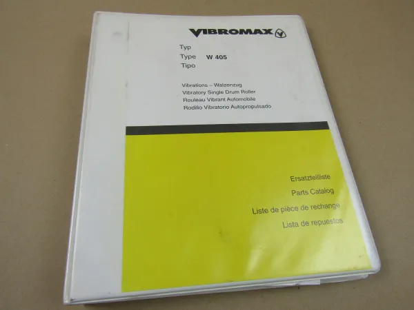 Vibromax W 405 D PD Walze Ersatzteilliste 2002 Parts List Lista Respuestos