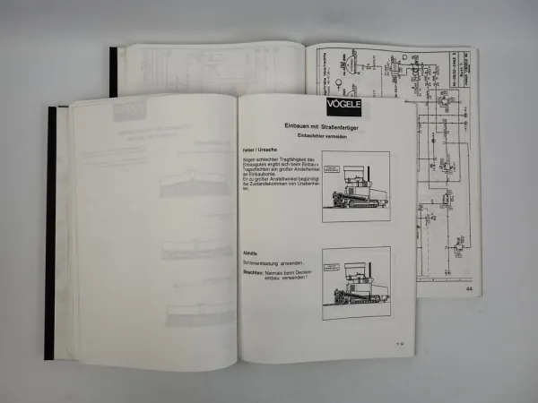 Vögele Straßenfertiger Schulung Hydraulik Elektrik Maschinenpflege 1997/98