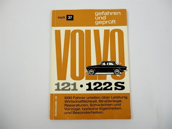 Volvo 122S Gefahren und Geprüft Heft 37 Delius Klasing 1964