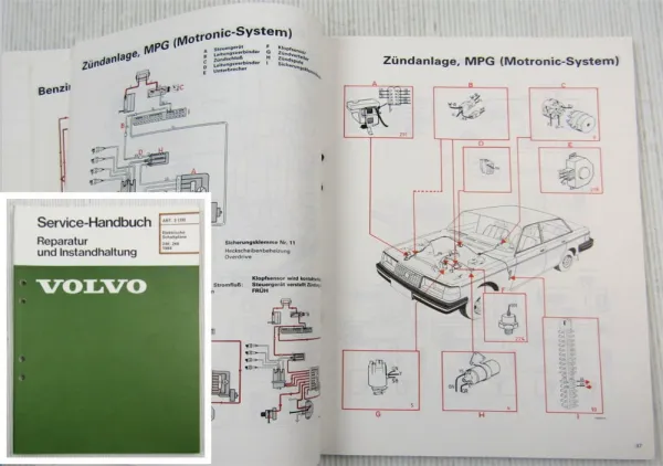 Volvo 240 244 245 260 262 264 265 1984 Elektrische Schaltpläne B28E B21ET D24