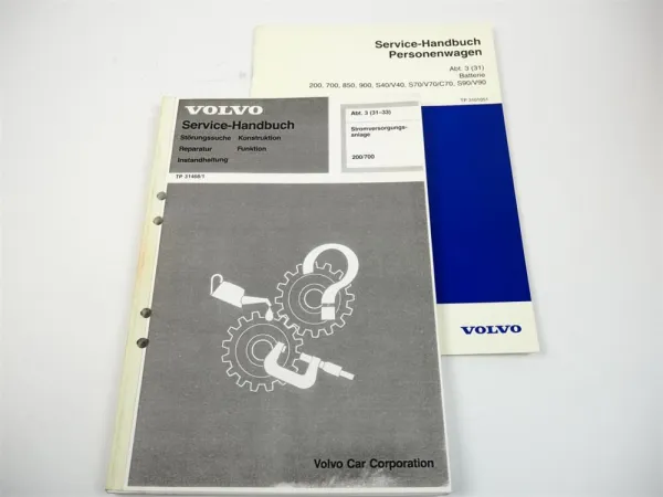 Volvo 240 260 740 760 780 Stromversorgung Lichtmaschine Werkstatthandbuch