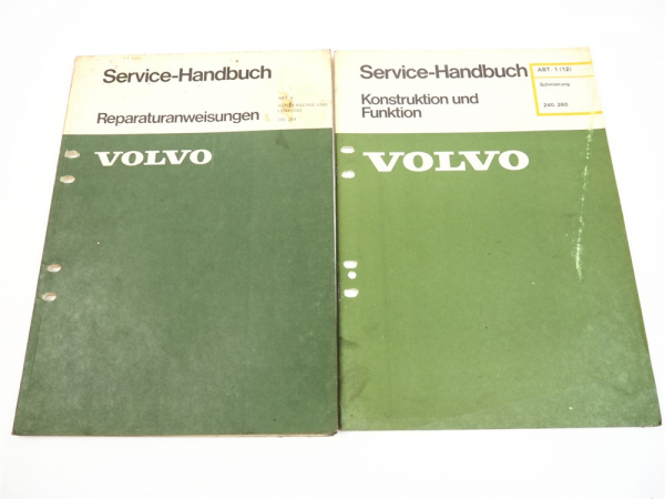 Volvo 240 264 Schmierung Achse Vorderachse Lenkung Service Werkstatthandbuch