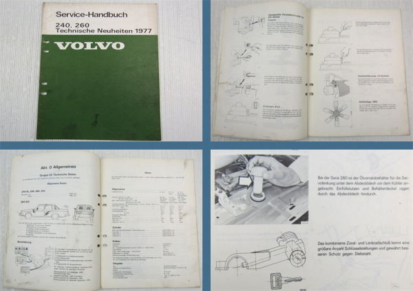 Volvo 242 244 245 264 265 1977 Technische Neuheiten Wartung Werkstatthandbuch