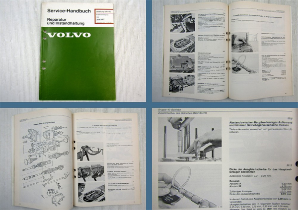 Volvo 340 360 Werkstatthandbuch Kraftübertragung Getriebe M45R M47R 1979-1991