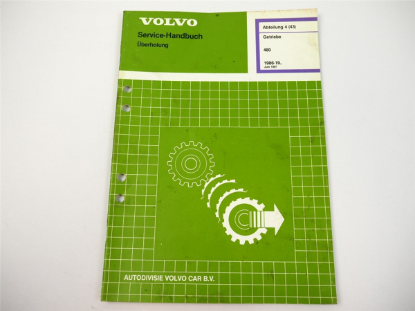 Volvo 480 ab 1986 Schaltgetriebe M50 M51 Reparaturanleitung Werkstatthandbuch