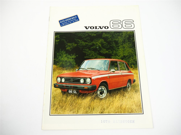 Volvo 66 DL GL PKW Prospekt 1976