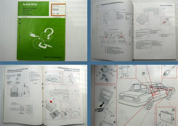 Volvo 740 BJ 1990 Elektrische Schaltpläne B200 B230E B230F B230FT B230GT B234