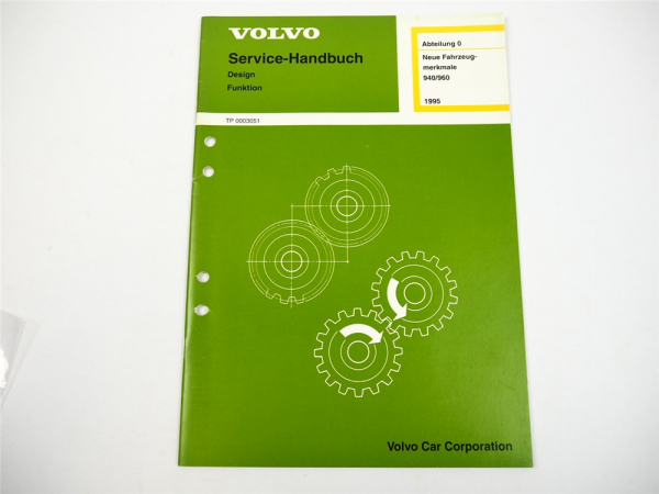 Volvo 940 960 1995 Technische Neuheiten Design Funktion Technik Fahrzeugmerkmale