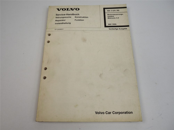 Volvo 960 ab 1996 Motronic 4.4 Diagnose Motorsteuerung Werkstatthandbuch