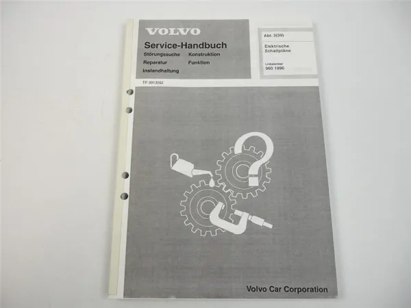 Volvo 960 BJ 1996 Elektrische Schaltpläne Werkstatthandbuch Elektrik Schaltplan
