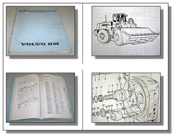 Volvo BM 4600 4600S Radlader Ersatzteilkatalog Parts catalog Reservedelskatalog