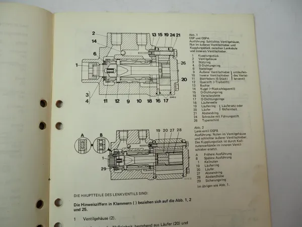 Volvo BM Hydrostatische Lenkung Orbitrol Werkstatthandbuch Reparatur 1983