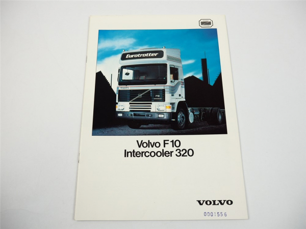 Volvo F10 Intercooler 320 LKW Frontlenker Pritschenwagen 44t Prospekt 1987