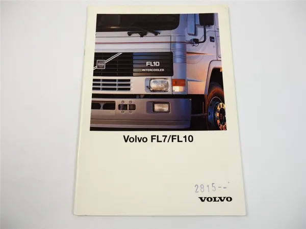 Volvo F7 F10 LKW Pritschenwagen Sattelzug Müllfahrzeug Prospekt 1992
