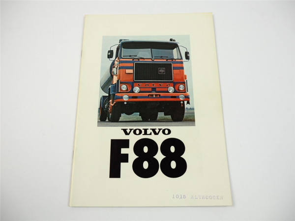 Volvo F88 FB88 LKW Pritschenwagen Tankwagen Auflieger Sattelzug Prospekt 1975