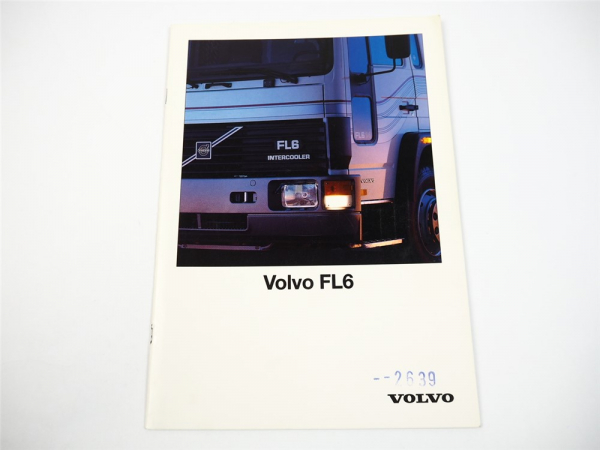 Volvo FL6 LKW Frontlenker Pritschenwagen Kastenwagen Prospekt 1991