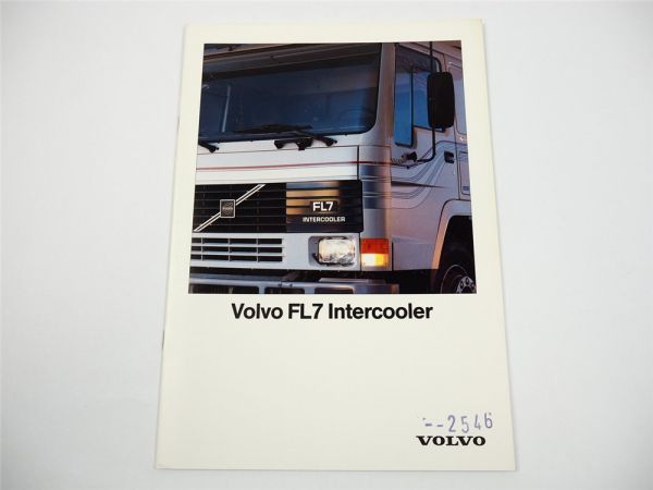 Volvo FL7 Intercooler LKW Frontlenker Pritschenwagen Kastenwagen Prospekt 1990