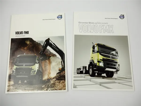Volvo FMX Truck LKW 2x Prospekt Produktleitfaden Poster 2013