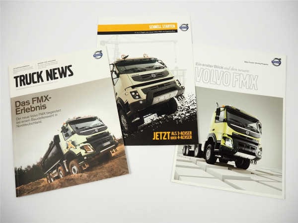 Volvo FMX Truck LKW Prospekt Poster Testbericht 2013/14