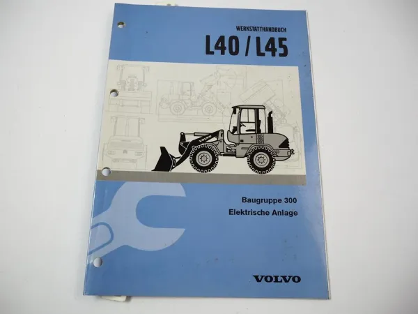 Volvo L40 L45 TP TPS Radlader Werkstatthandbuch Elektrische Anlage Schaltplan