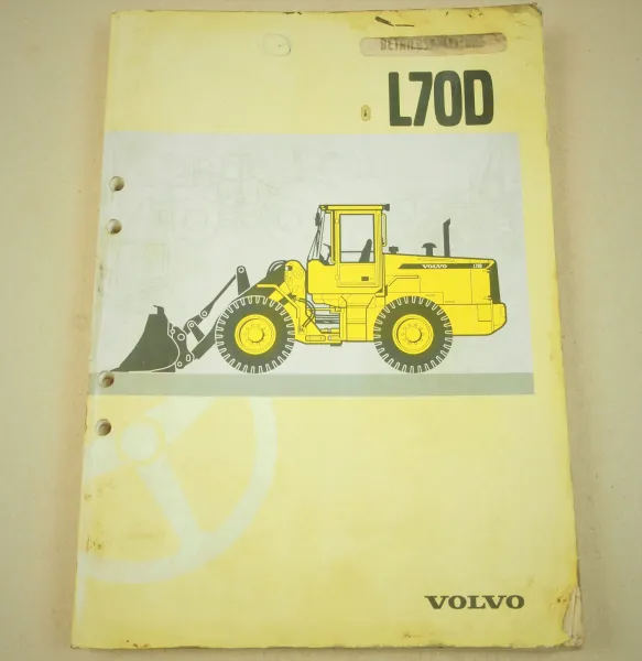 Volvo L70D Radlader Bedienungsanleitung Betriebsanleitung Wartung 1999