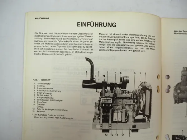 Volvo Penta TD TID 100 120 121 Dieselmotor Betriebsanleitung Wartung 1987