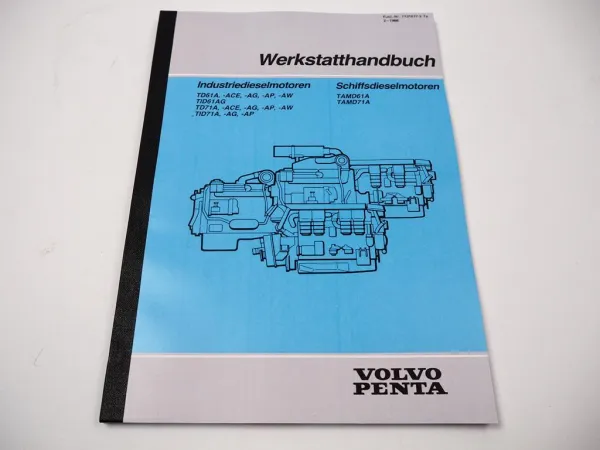 Volvo Penta TD61A TD71A TID61AG 17AG ACE AP AW Werkstatthandbuch Reparaturanleitung