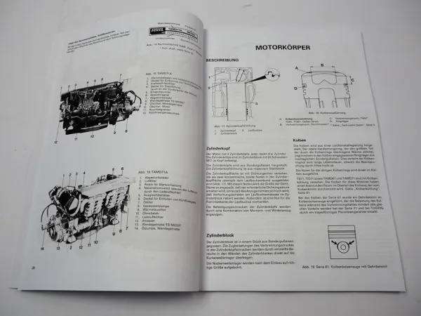 Volvo Penta TD61A TD71A TID61AG 17AG ACE AP AW Werkstatthandbuch Reparaturanleitung