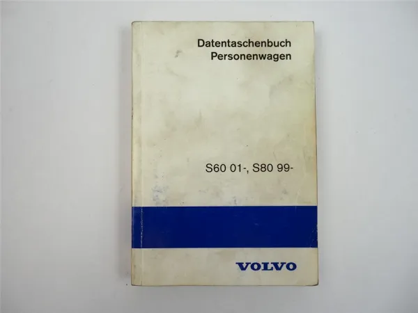 Volvo S60 ab 2001 + S80 ab 1999 Datentaschenbuch Werkstatthandbuch