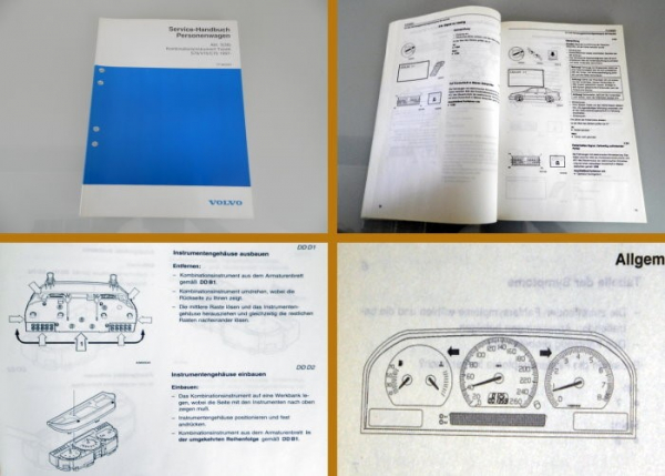 Volvo S70 V70 C70 ab 1997 Kombiinstrument YAZAKI Diagnosehandbuch Werkstattbuch