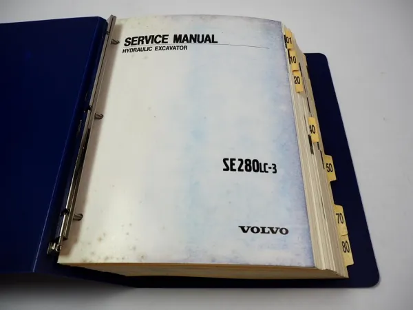 Volvo Samsung SE280 LC-3 Hydraulic Excavator Shop Service Repair Manual 1999