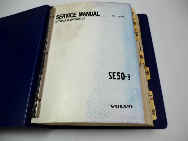 Volvo Samsung SE50-3 Hydraulic Excavator Shop Service Repair Manual 1998