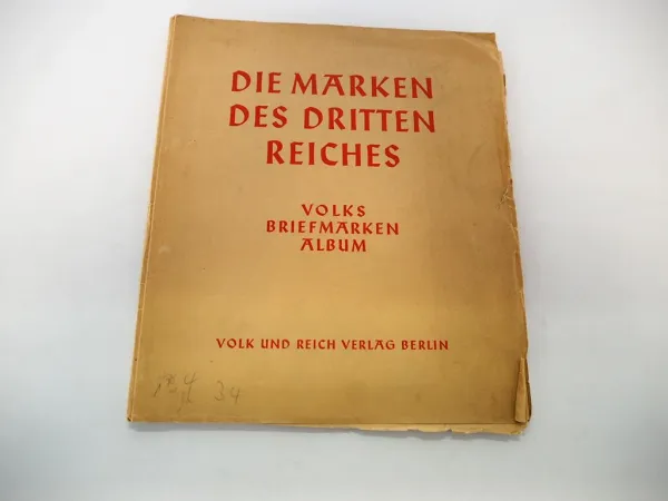 Vordruckalbum Die Marken des Dritten Reiches Volks Briefmarken ohne Marken 1937