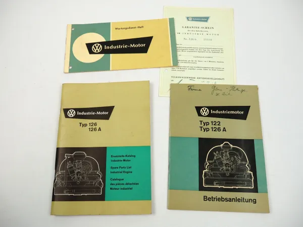 VW 126 126A Betriebsanleitung Ersatzteilliste Wartungsheft 1969/70