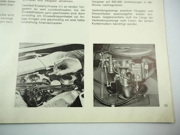 VW 1600 Typ 3 Betriebsanleitung Bedienungsanleitung 1965