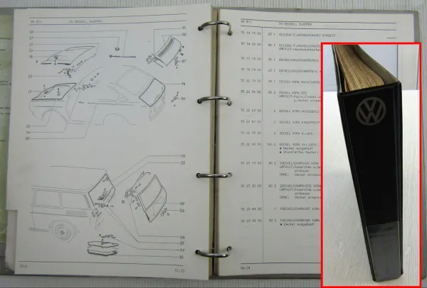 VW 411 Typ 4 Arbeitspreisliste Instandsetzungen 1973 / 1975 Werkstatthandbuch