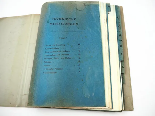 VW Dienst Technische Mitteilungen 1958-66 Käfer Transporter T1 Karmann Ghia